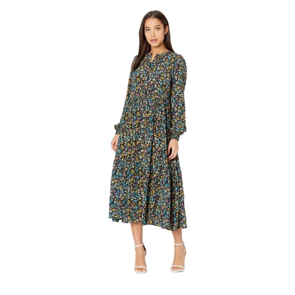 Sanctuary Multicolor Floral Long Sleeve Dress